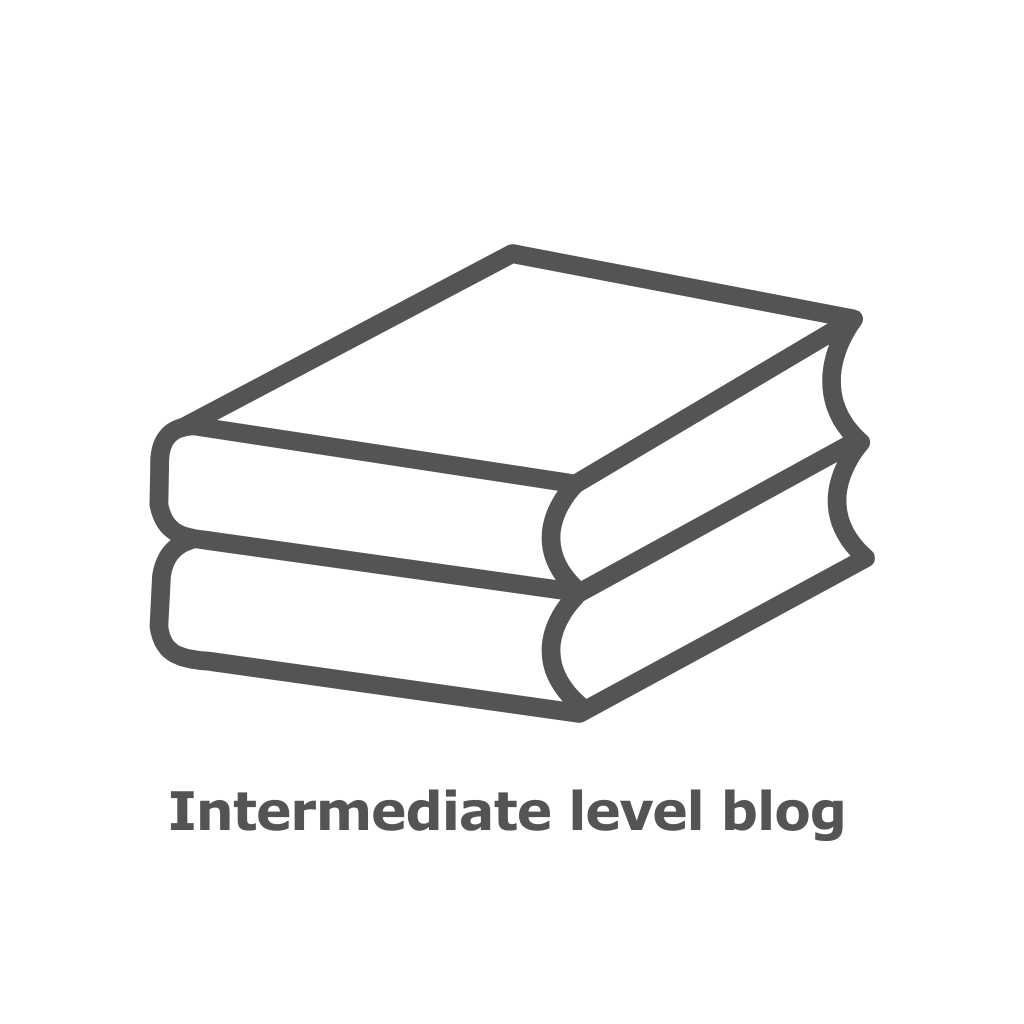 Two Stacked Books - Intermediate Level Blog